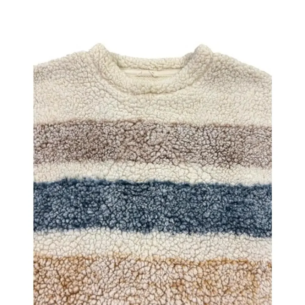 Harper Heritage Fluffy Luxe Sweater S Cozy-Core Cropped Knit Soft Playful Warm - Picture 5 of 9